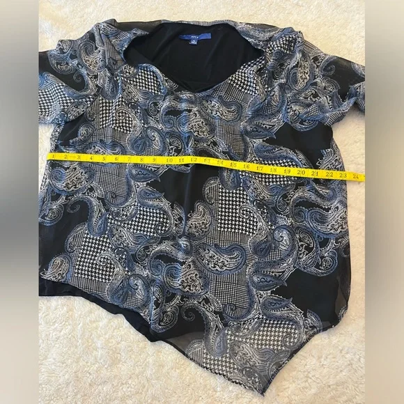 Apt 9 Light Weight Blouse w Under Shirt - Picture 2 of 6